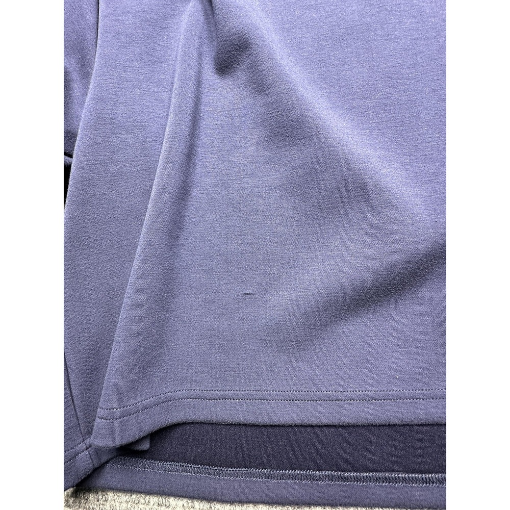 Elie Tahari Sweatshirt Womens XL Navy Crewneck Stripe Sleeve Pullover Stretch - Picture 9 of 9